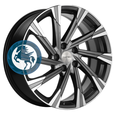 ���������� ������ h0405702. ���� Khomen Wheels KHW1901 (Haval Dargo) 7,5�19 5/114,3 ET40 66,6 Gray-FP