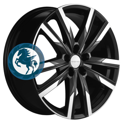 ���������� ������ h0405706. ���� Khomen Wheels KHW1905 (Haval Dargo) 7,5�19 5/114,3 ET40 66,5 Black-FP