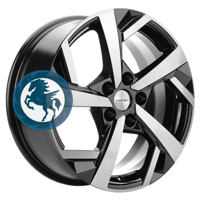 ���������� ������ h0405924. ���� Khomen Wheels KHW1712 (DFM AX 7) 7�17 5/108 ET43 65,1 Black-FP