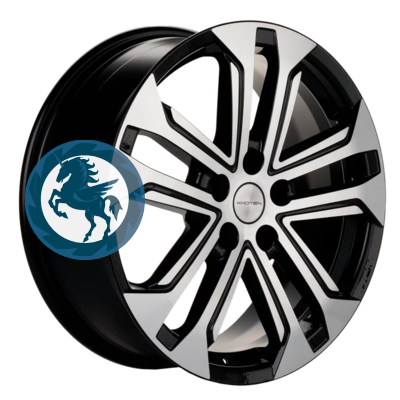 Фотография товара h0406898. Диск Khomen Wheels KHW1803 (Chery Tiggo 3/Tiggo 3 Pro) 7х18 5/108 ET45 60,1 Black-FP