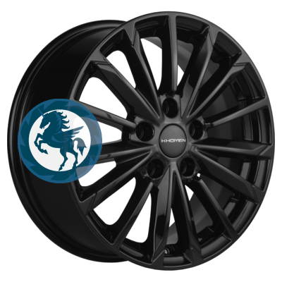 Фотография товара h0408239. Диск Khomen Wheels KHW1611 (Chery Tiggo 3/Tiggo 3 Pro) 6,5х16 5/108 ET45 60,1 Black