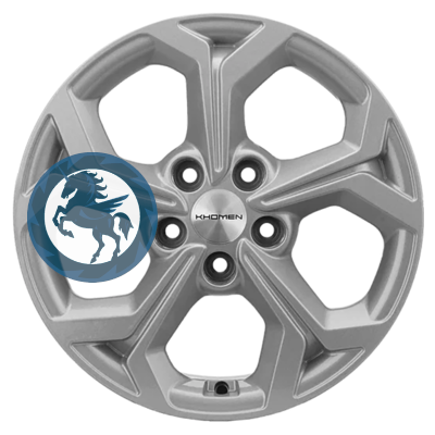 Фотография товара h0409451. Диск Khomen Wheels KHW1606 (Huyndai/Kia) 6,5х16 5/114,3 ET50 67,1 F-Silver