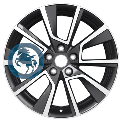 Фотография товара h0409487. Диск Khomen Wheels KHW1802 (RAV4) 7х18 5/114,3 ET35 60,1 Black-FP
